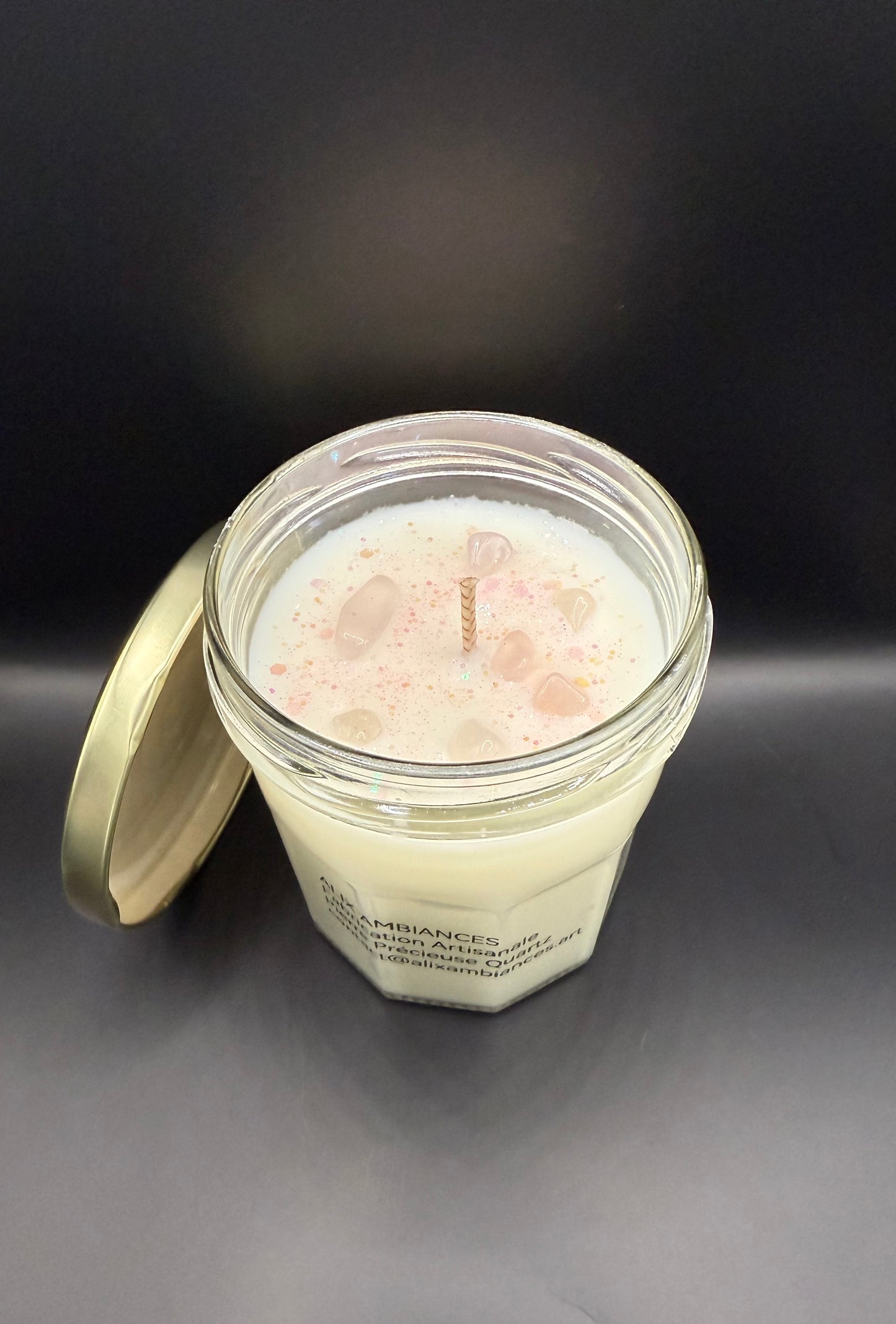 Bougies pierres précieuses