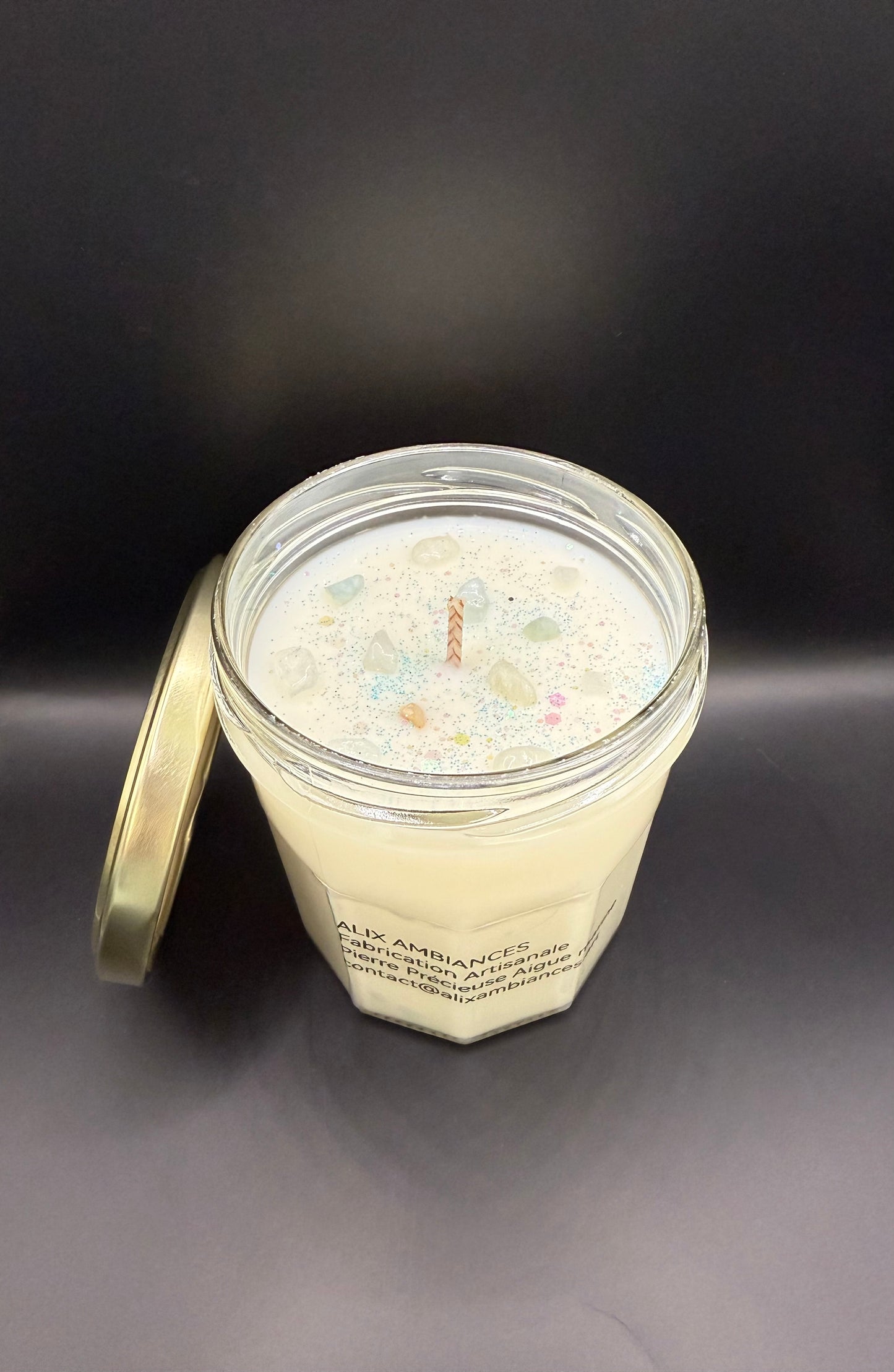 Bougies pierres précieuses