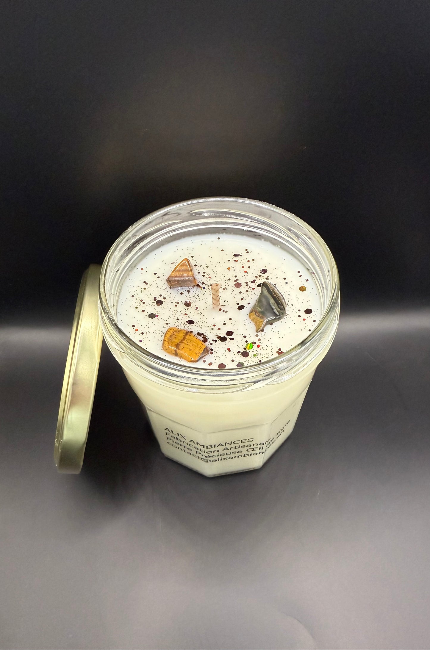 Bougies pierres précieuses