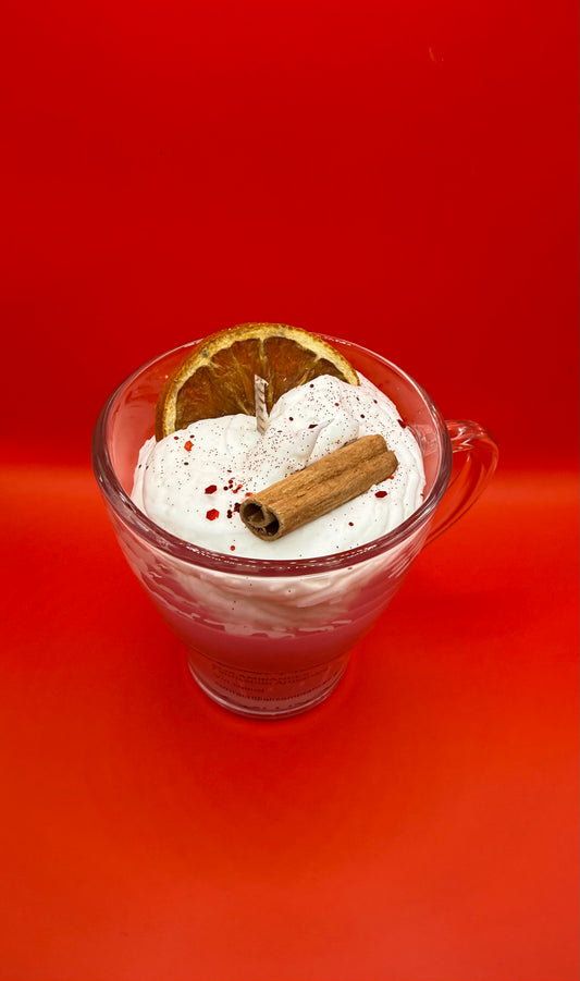 Bougie chantilly tasse vin chaud