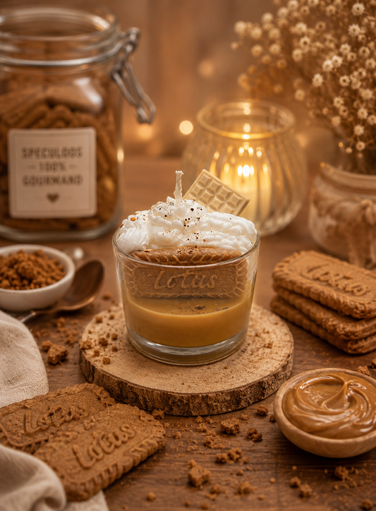 Bougie chantilly spéculoos 1, senteur vanille