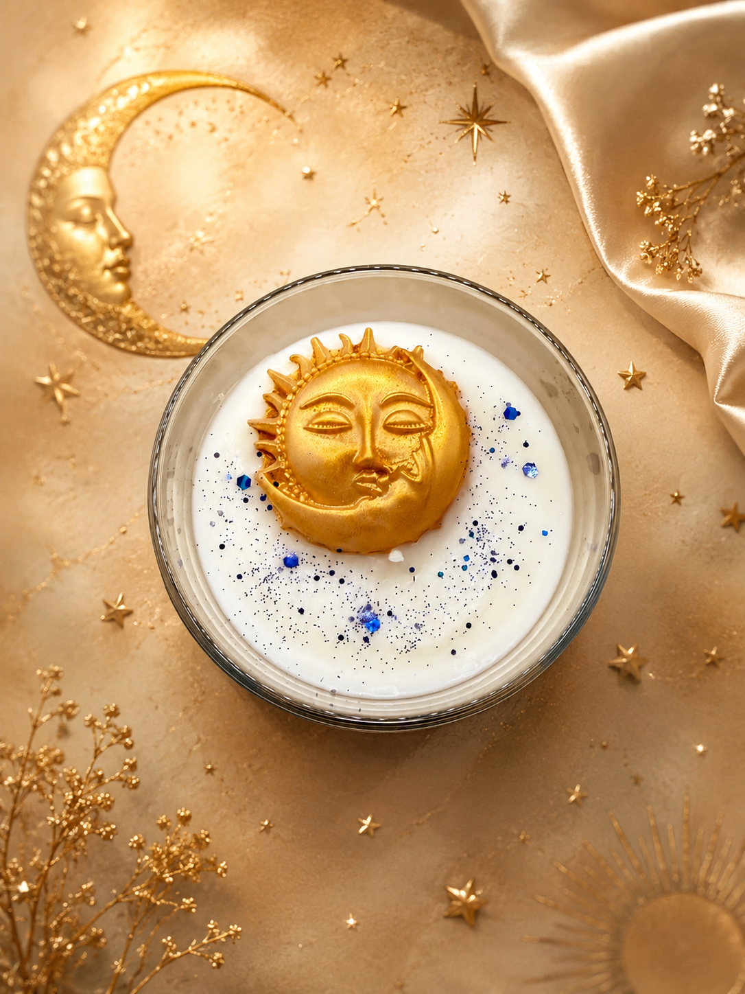 Bougie soleil lune