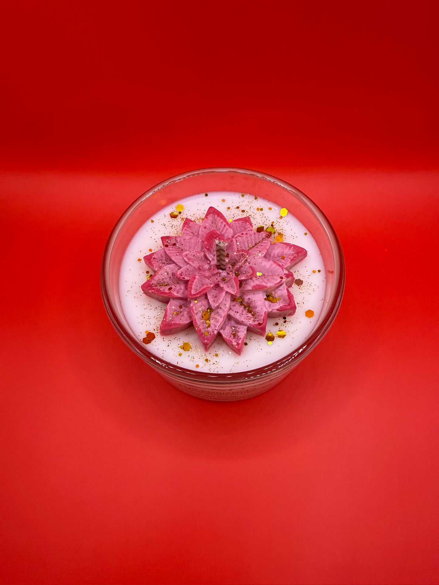 Bougie fleur de Noël