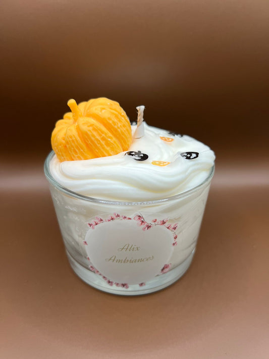 Bougie chantilly citrouille, senteur Halloween